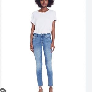 Mother Looker Ankle Fray Jeans